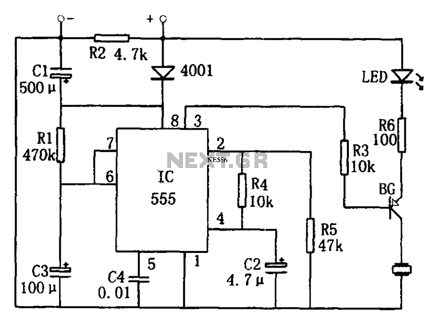 555 lights remind circuit