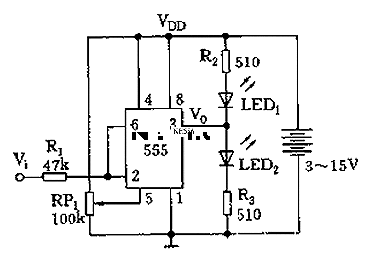 555 logic test circuit diagram pen