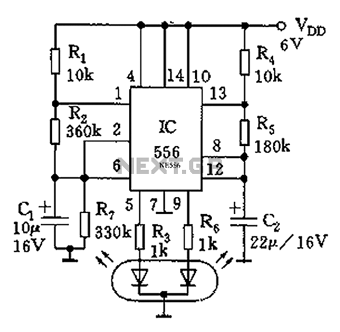 555 tri-color flash circuit diagram ornaments