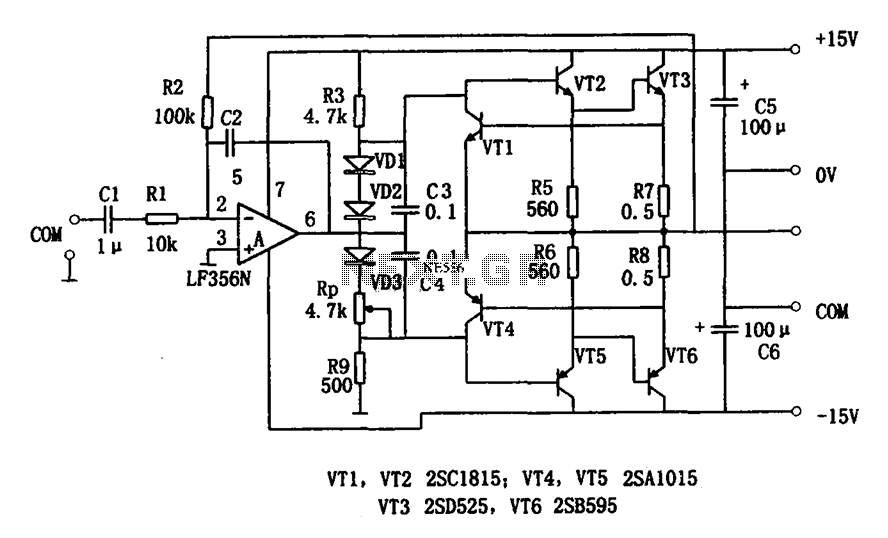 7W Audio Power Amplifier LF356
