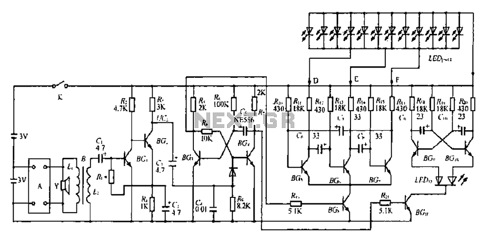 A decorative quartz voice packet clock circuit