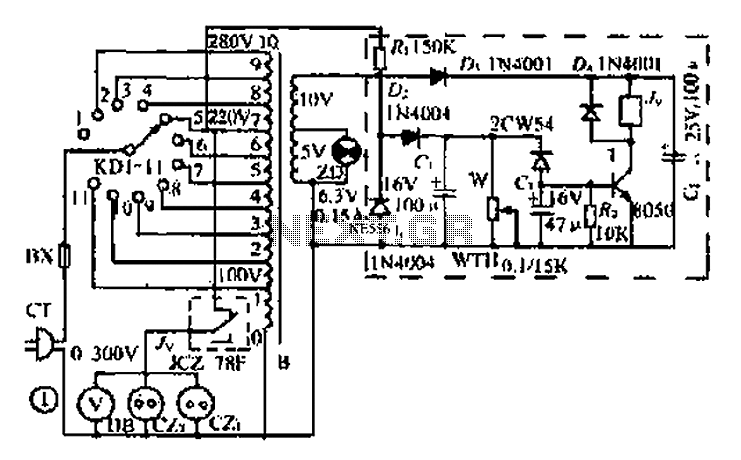 Low Cost integrator CC4069 circuit
