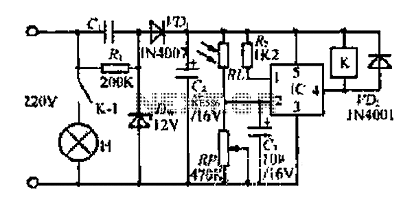 A long light power control circuit