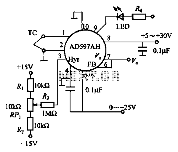 AD594 to 597 basic application circuit b