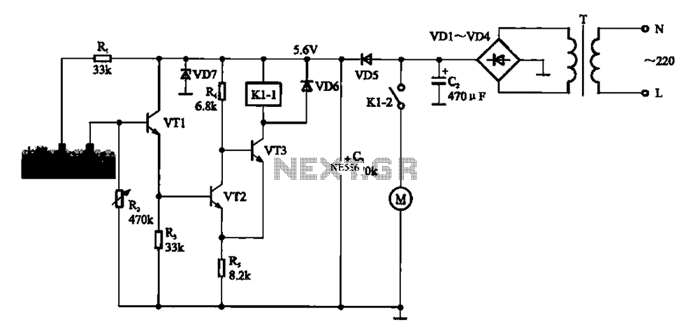 Automatic sprinkler control circuit