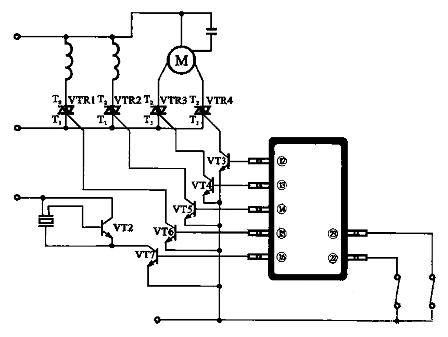 Automatic washing machine motor driver schematic