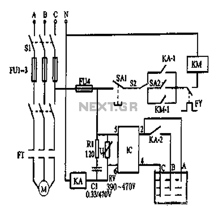 Automatic water tank circuit diagram