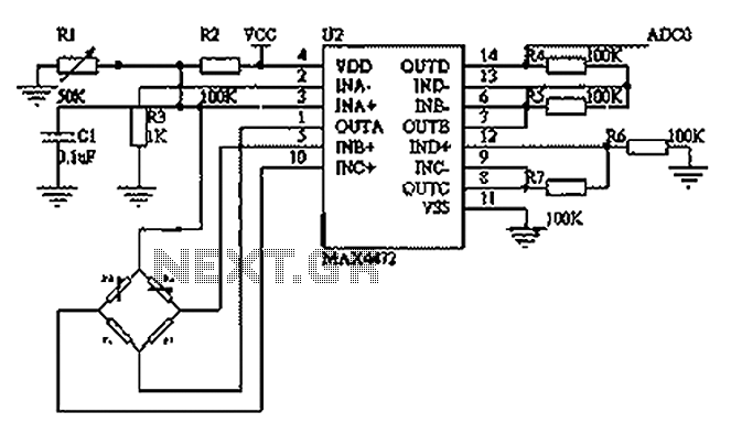 Blood pressure sensing circuit diagram BP01-type pressure sensor – Circuit Schematic