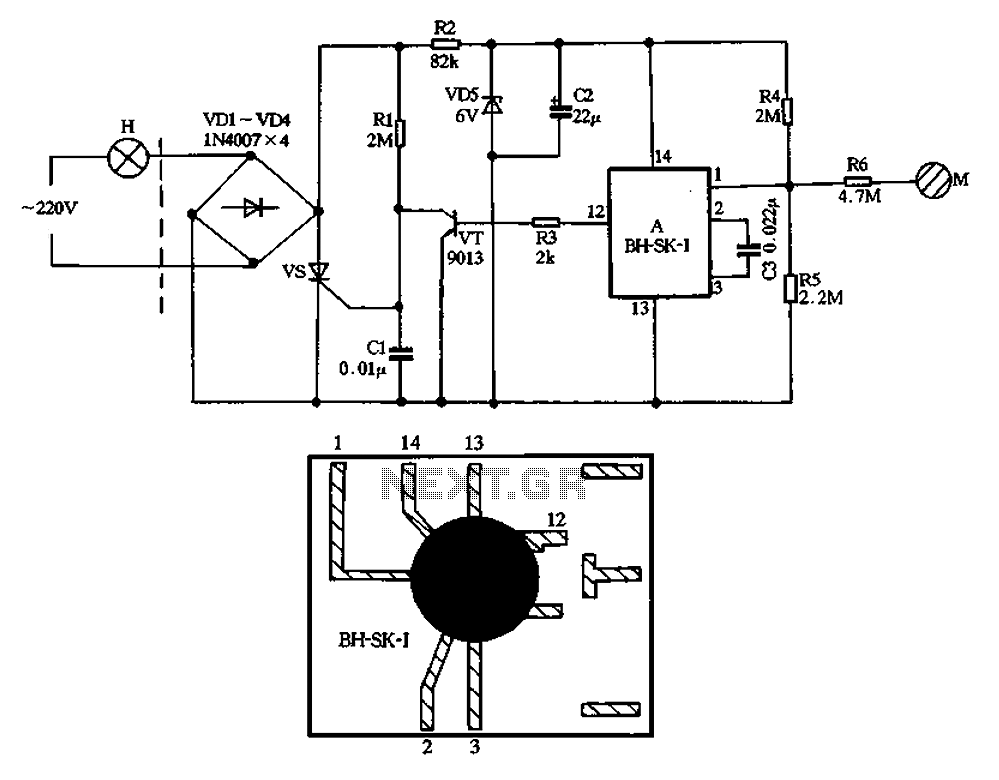 By BH-SK-1 produced a single bond Touch light switch