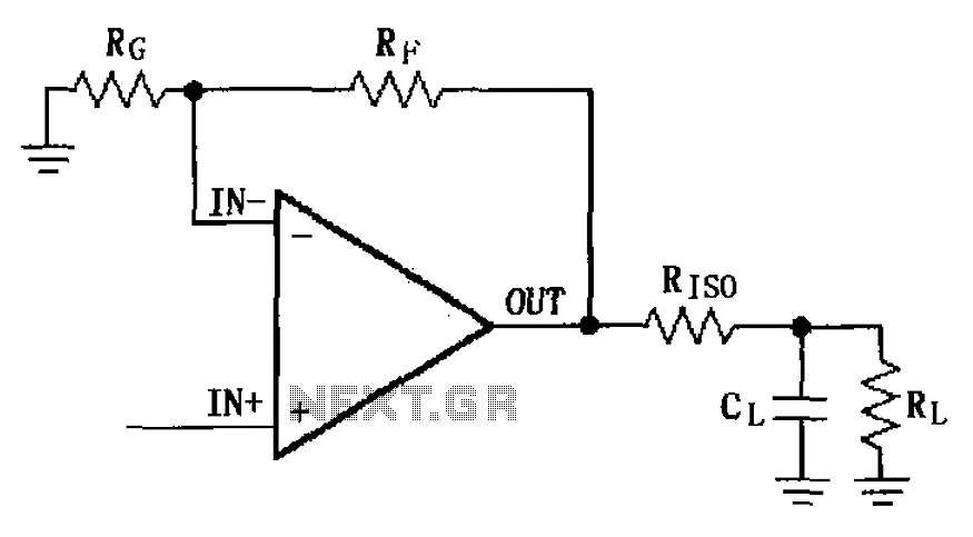 By the driving capacitive loads MAX4223 ~ MAX4228 circuit diagram – Circuit Schematic