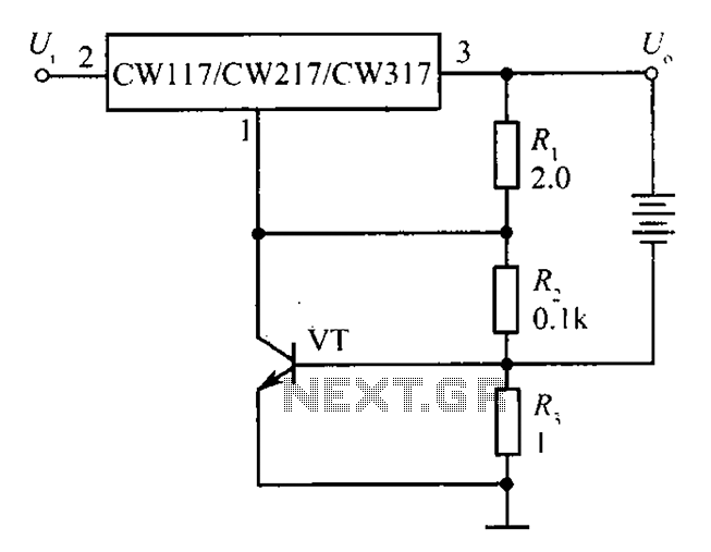 CW117 CW217 CW317 charger has a current-limiting protection configuration circuit