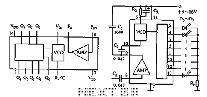 Eight outputs flash circuit diagram