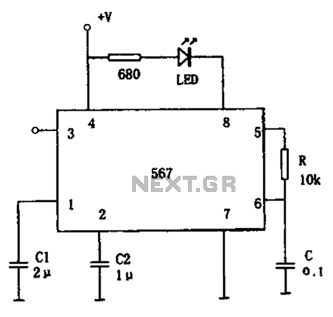 FM demodulator circuit diagram 567