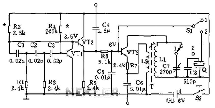 High and low frequency signal generator circuit diagram
