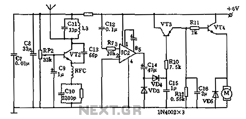 Homemade wireless remote control circuit diagram