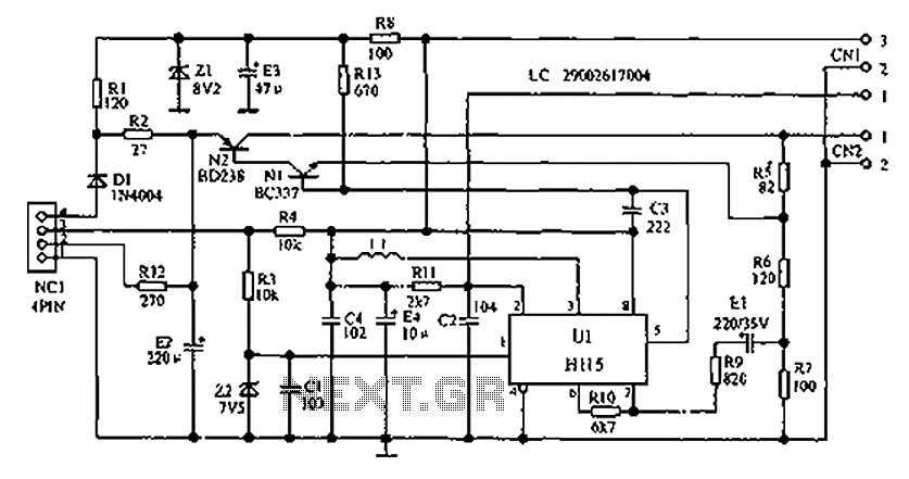 Light Bus speed detecting circuit diagrams