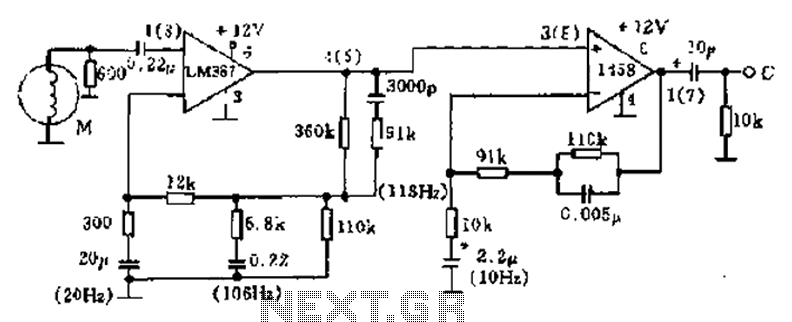 Phonograph amplifier circuit diagram