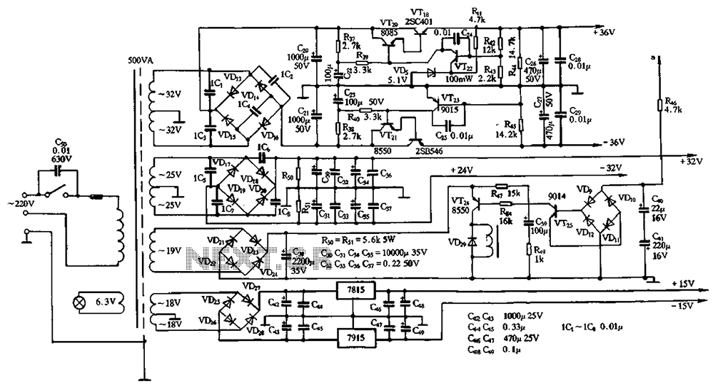 Power amplifier circuit diamond differential input circuit