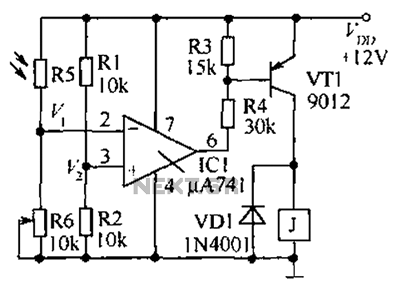 Precision bright light control circuit diagram – Circuit Schematic