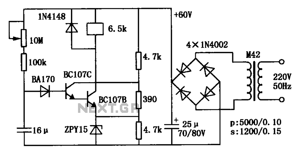 Pull transistor relay delay circuit diagrams