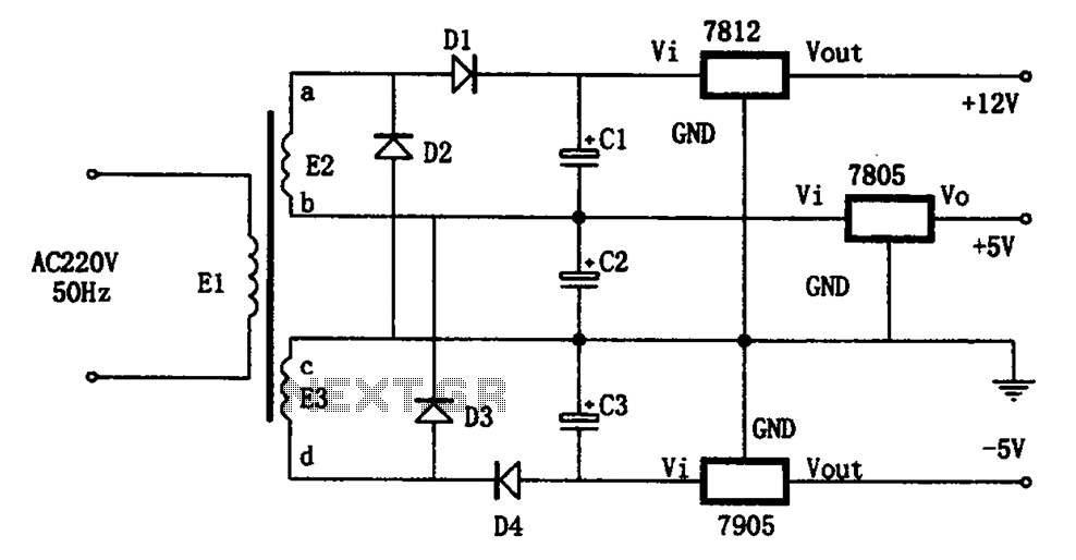 Special power circuits 7905 7805 7812