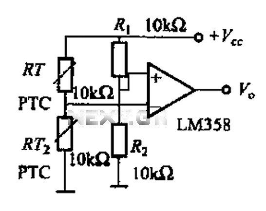 Thermistor basic application circuit b