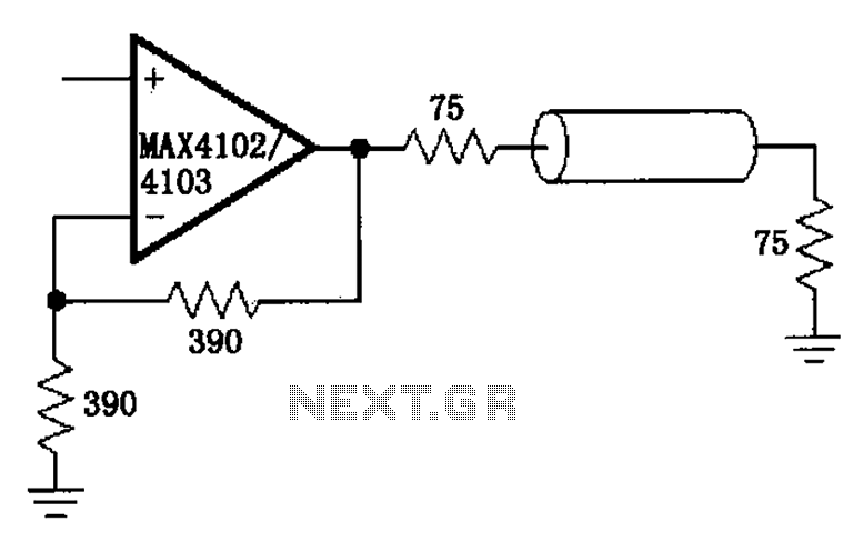 Video by MAX4102 4103 RF distribution amplifier circuit diagram