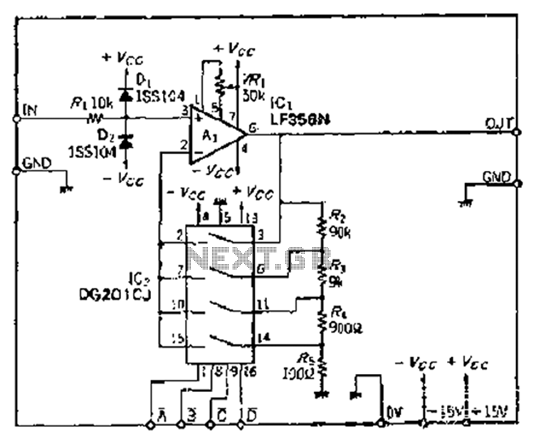 You can set 1 10 100 1000 times magnification programmable amplifier