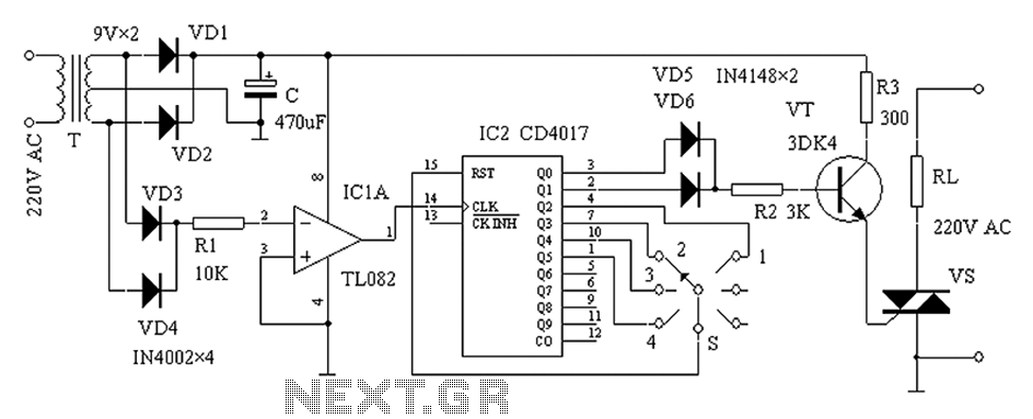 Zero-power regulator circuit diagram – Circuit Schematic