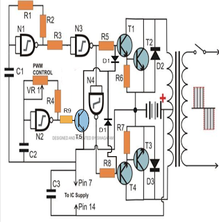 simple 200 watt amplifier circuit