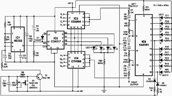 audio stereo channel selector circuit
