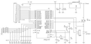 battery charger based on avr atmega circuit