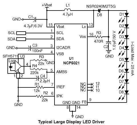 high voltage white led driver circuit