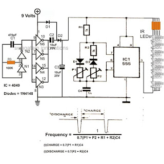 infra red ir led flood light circuit