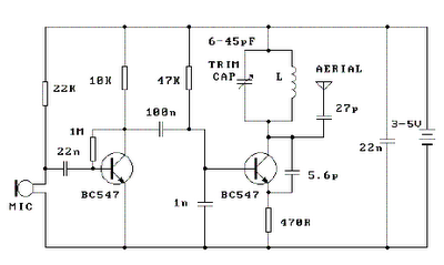 3v fm transmitters circuit diagram circuit