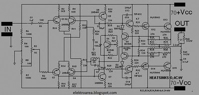power amplifier mj15003 mj15004 circuit