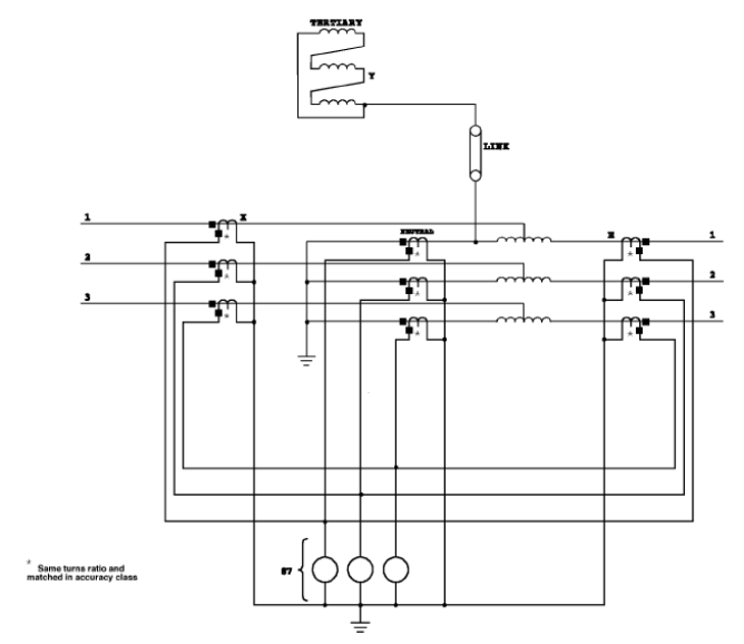HIGH-IMPEDANCE RELAYS SCHEMATIC DIAGRAM