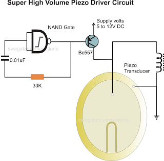 Simplest Piezo Driver Circuit Explained