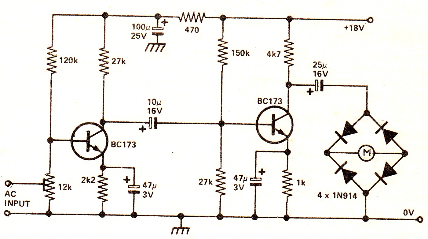 Recording Level Meter Circuit