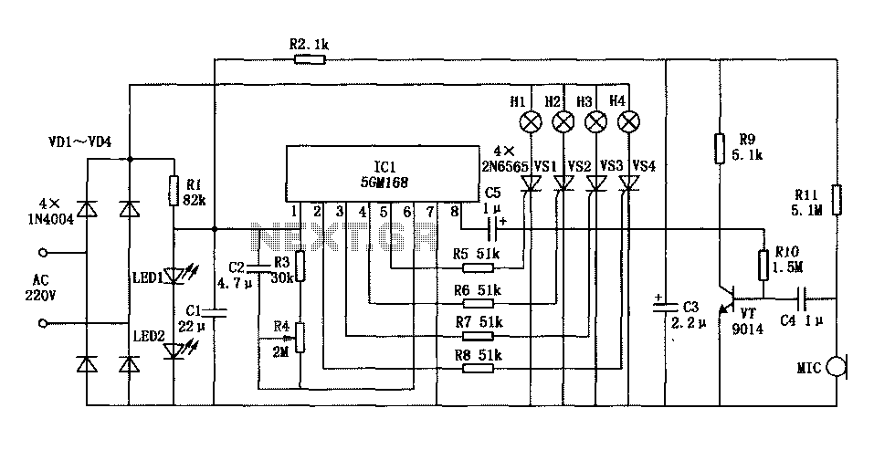 lights 5GM168 control circuit diagram circuit