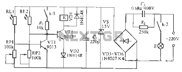 Ophthalmology light lamp switch circuit
