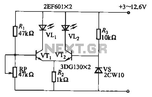 Battery discharge status indicator circuit