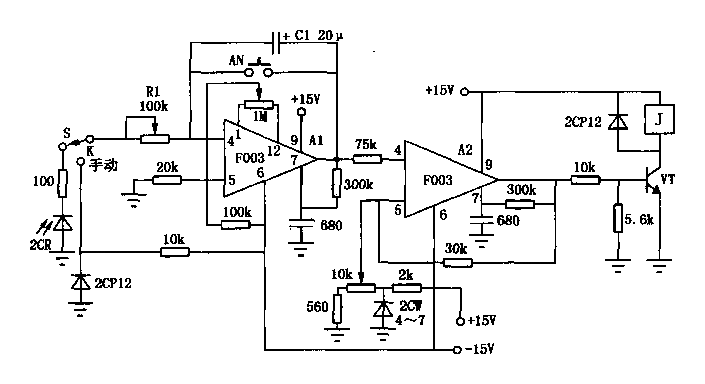 Op amp F003 composition of automatic exposure timer circuit