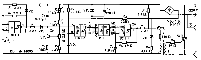 Household savings vegetable compartment temperature stabilizer circuit