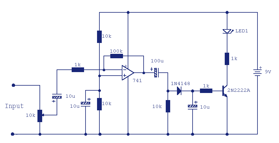 Audio peak Indicator circuit