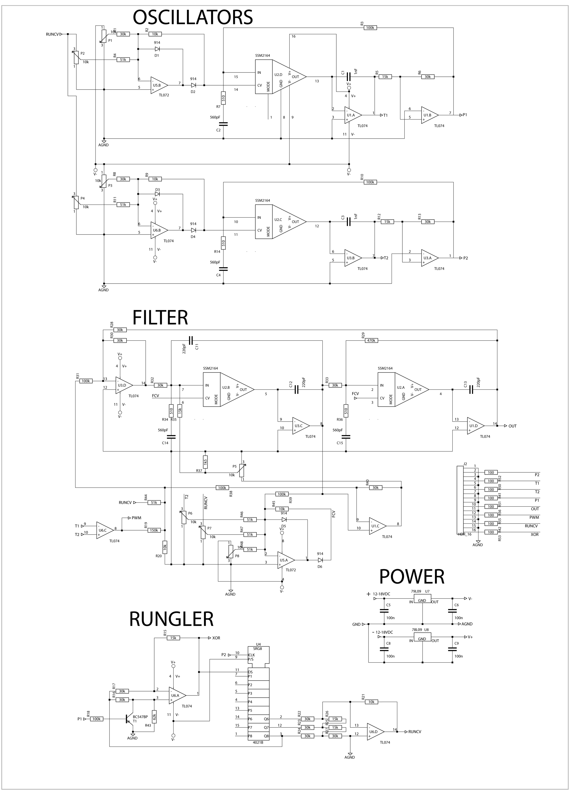Modular Benjolin circuit