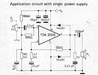 Small IC amplifiers for speakers circuit
