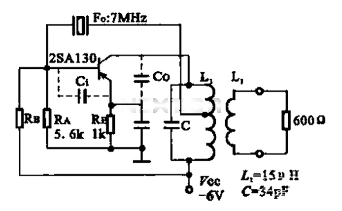 7MHz high frequency carrier oscillator