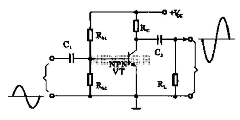 A common emitter amplifier