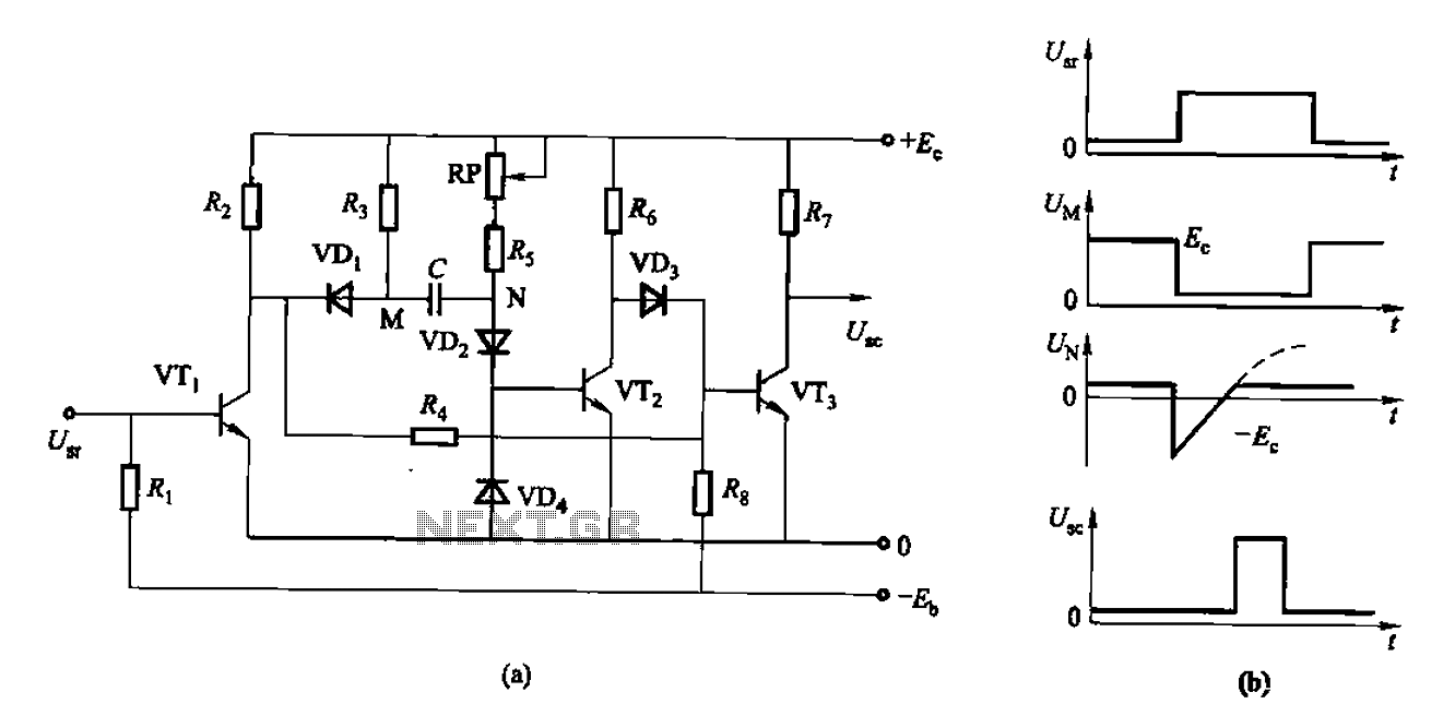 As control the discharge tube type delay circuit